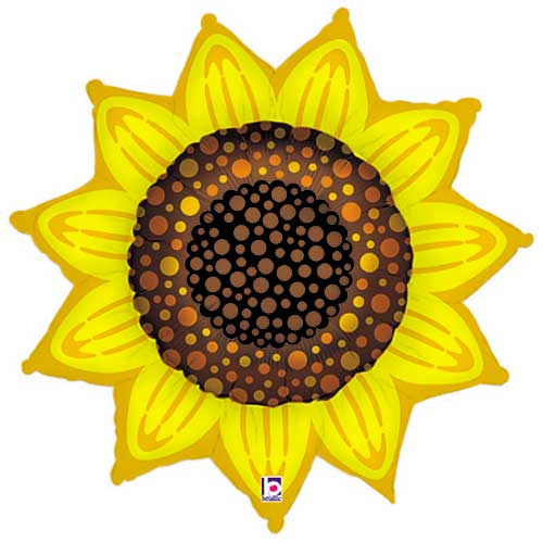 Sunflower Shape Balloons 42"