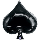 Casino Spade Shape Balloons 35"