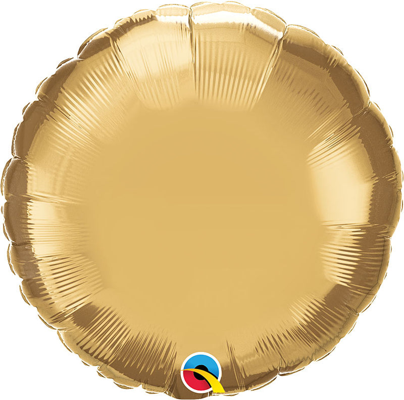 Chrome Gold Foil Round 18"
