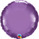 (Closeout) Chrome Purple Foil Round Balloons 18"