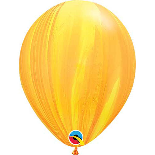 Qualatex Balloons Yellow Rainbow Super Agate Size Selections