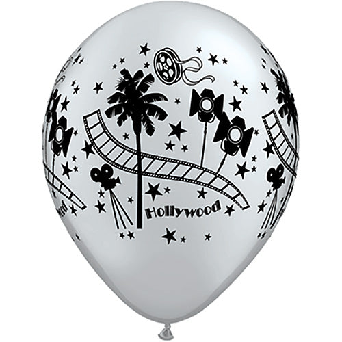 (Closeout) Qualatex Balloons Silver Hollywood 11"