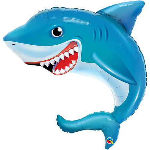 Smilin' Shark Shape Balloons 36"