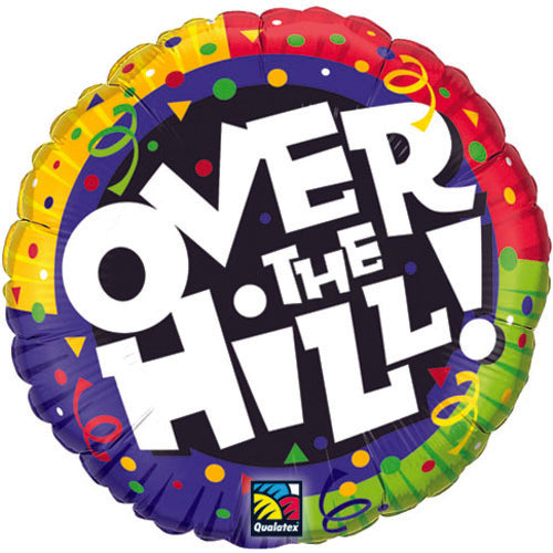 Birthday Over The Hill Confetti Balloons 18" A078