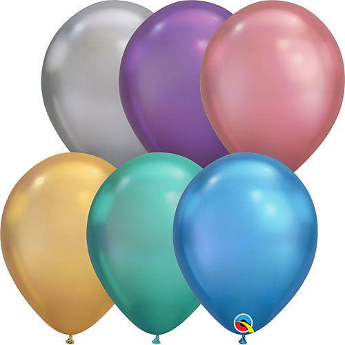 Qualatex Balloons Chrome Assortment 11" 100pc.